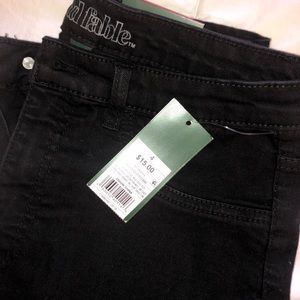 High waisted skinny black jeans